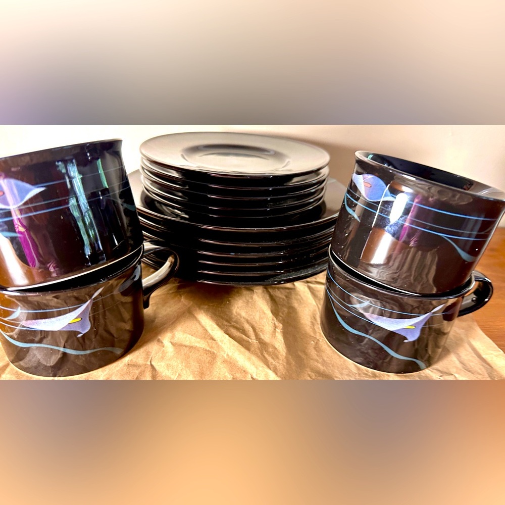 Mikasa China set. Includes 6 plates, 5 salad plates and 4 cups.